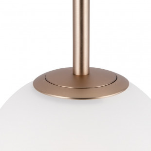 Lampa wisząca 3 szklane kule Basic Form 40cm biała Maytoni