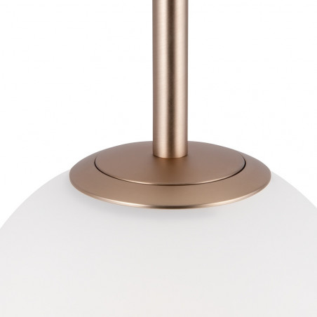 Lampa wisząca 3 szklane kule Basic Form 40cm biała Maytoni