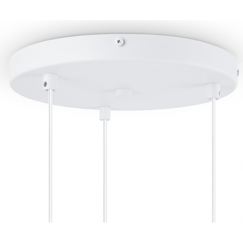 Lampa wisząca 3 szklane kule Basic Form 40cm biała Maytoni