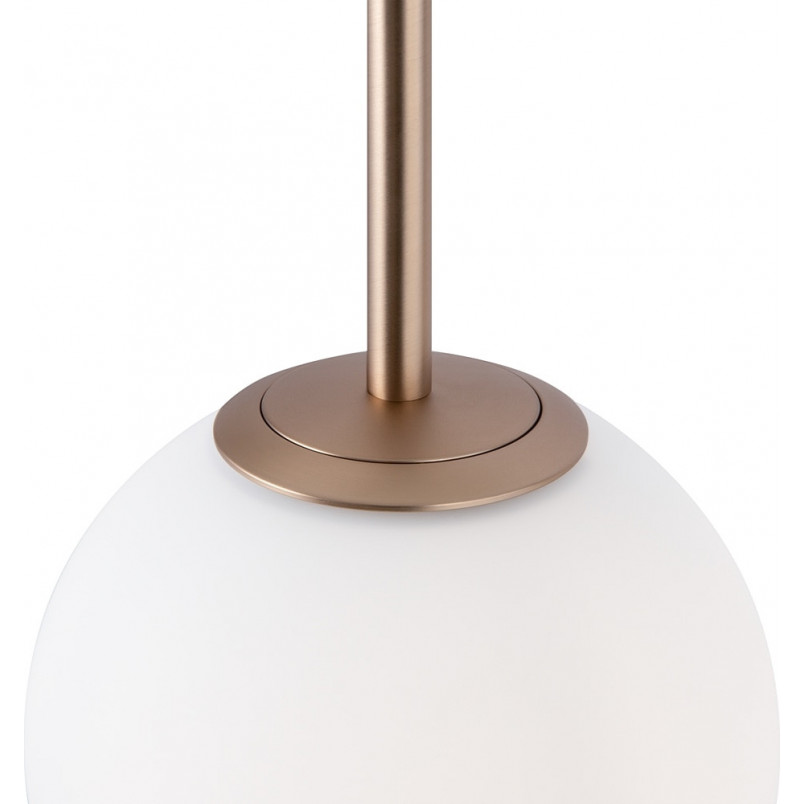 Lampa wisząca 5 szklanych kul Basic Form 58cm biała Maytoni