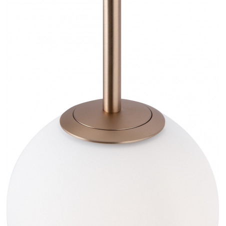 Lampa wisząca 5 szklanych kul Basic Form 58cm biała Maytoni