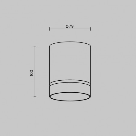 Lampa natynkowa spot Orlo LED 3000K 8cm biała Maytoni