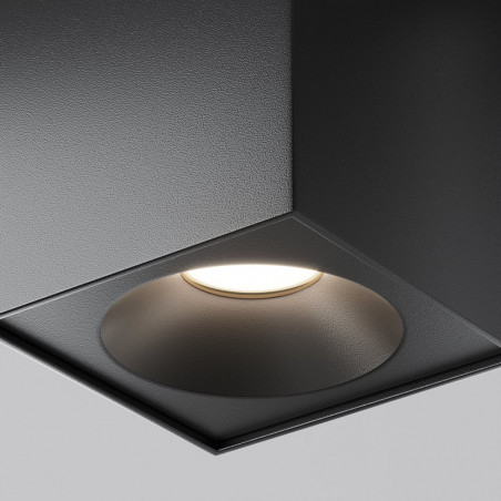 Lampa spot do łazienki Zoom GU10 9x9cm czarna Maytoni