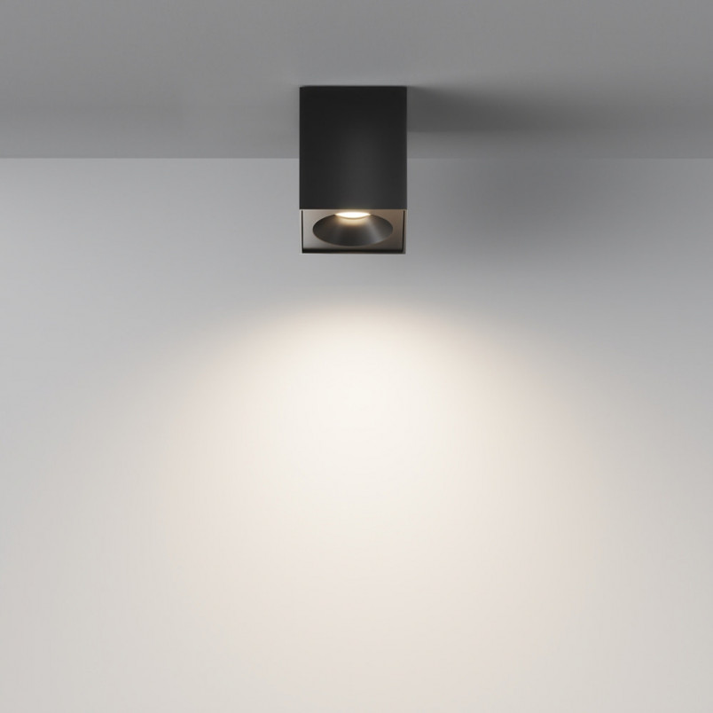 Lampa spot do łazienki Zoom GU10 9x9cm czarna Maytoni