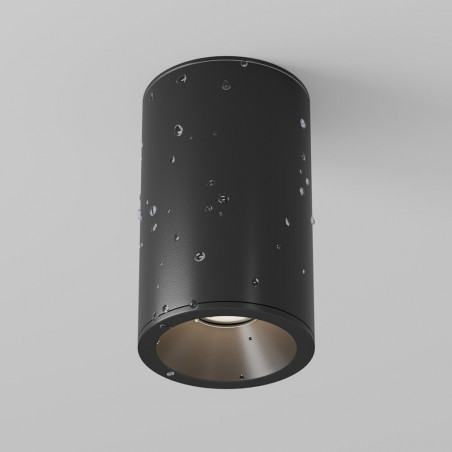 Lampa spot tuba łazienkowa Zoom GU10 6,5cm H10,5 czarna Maytoni