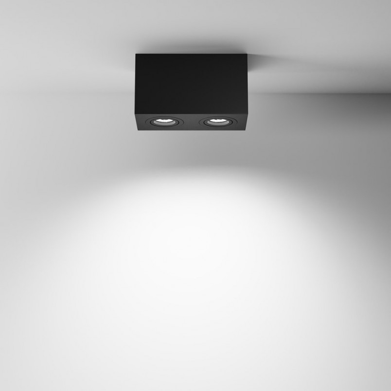 Lampa spot podwójna Atom 20x10cm czarna Maytoni