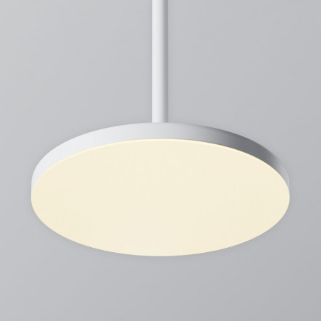 Lampa wisząca z płaskim kloszem Plato LED 3000K 18,5cm biała Maytoni