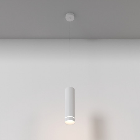 Lampa wisząca tuba Orlo LED 4000K 8cm biała Maytoni