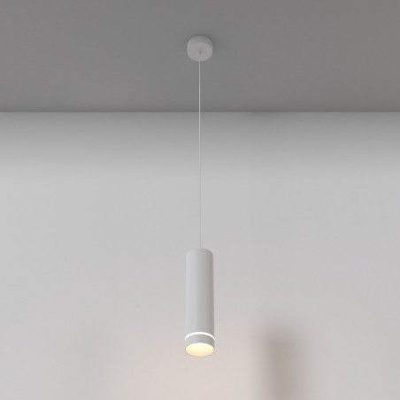 Lampa wisząca tuba Orlo LED 3000K 8cm biała Maytoni