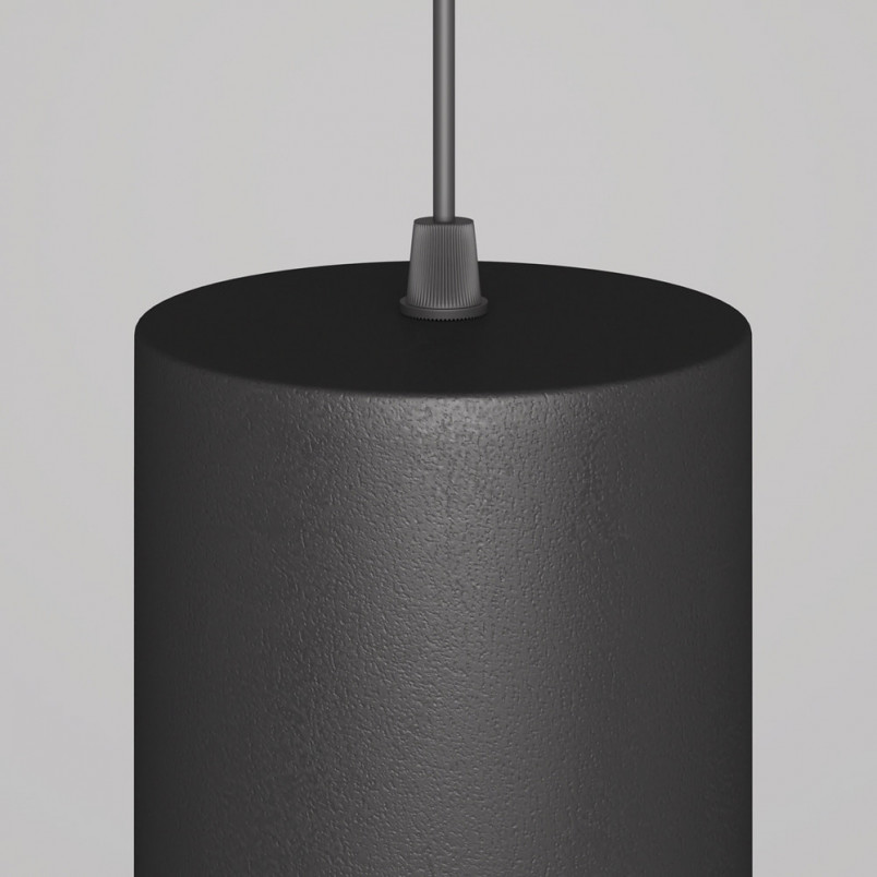 Lampa wisząca tuba Orlo LED 3000K 8cm czarna Maytoni