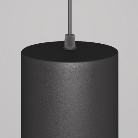 Lampa wisząca tuba Orlo LED 3000K 8cm czarna Maytoni