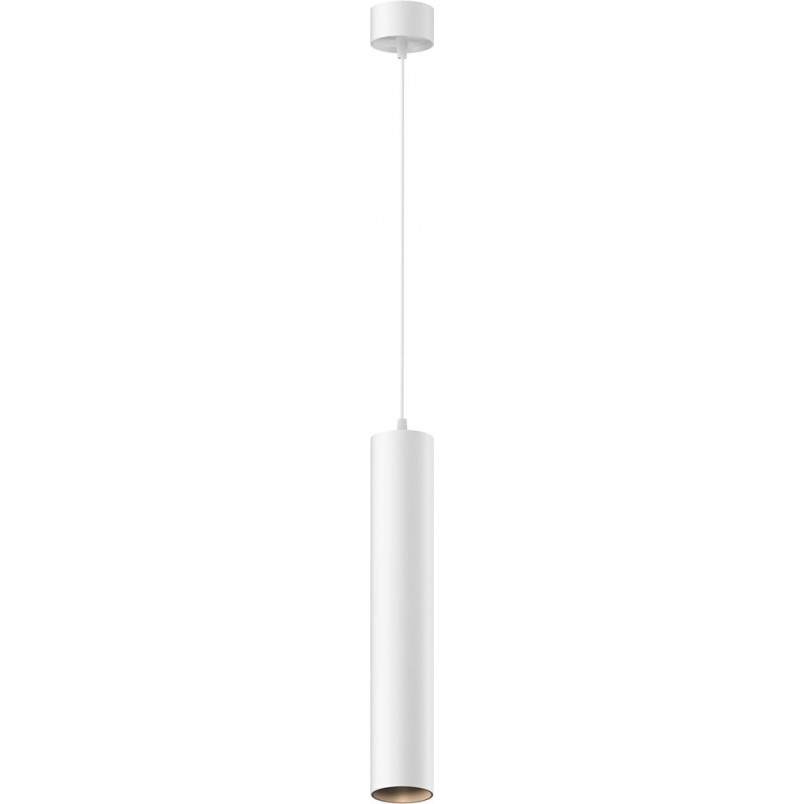 Lampa wisząca tuba Focus LED 4000K 5,2cm H30 biała Maytoni