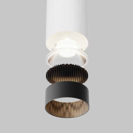 Lampa wisząca tuba Focus LED 4000K 5,2cm H30 biała Maytoni