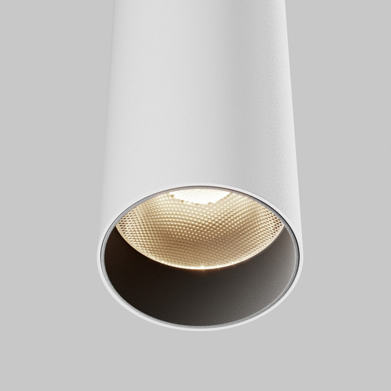 Lampa wisząca tuba Focus LED 4000K 5,2cm H30 biała Maytoni