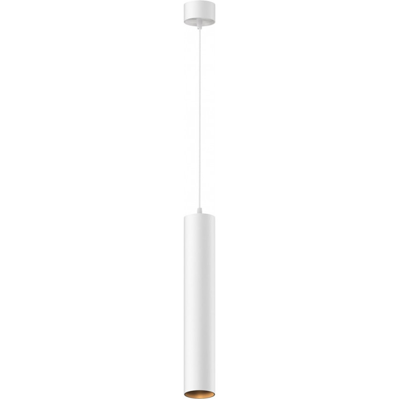 Lampa wisząca tuba Focus LED 3000K 5,2cm H30 biała Maytoni