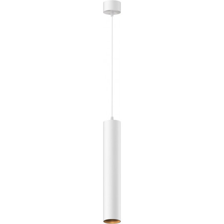 Lampa wisząca tuba Focus LED 3000K 5,2cm H30 biała Maytoni