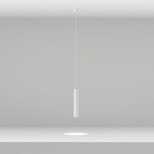 Lampa wisząca tuba Focus LED 3000K 5,2cm H30 biała Maytoni