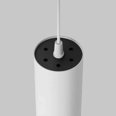 Lampa wisząca tuba Focus LED 3000K 5,2cm H30 biała Maytoni