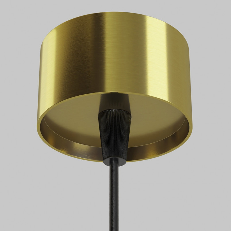Lampa wisząca tuba Focus LED 3000K 5,2cm H30 mosiężna Maytoni