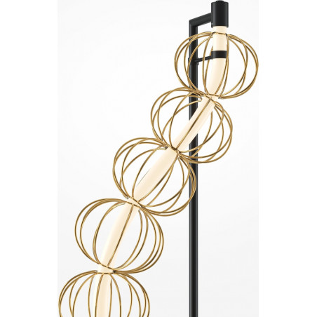 Lampa podłogowa druciane kule glamour Golden Cage LED złota Maytoni
