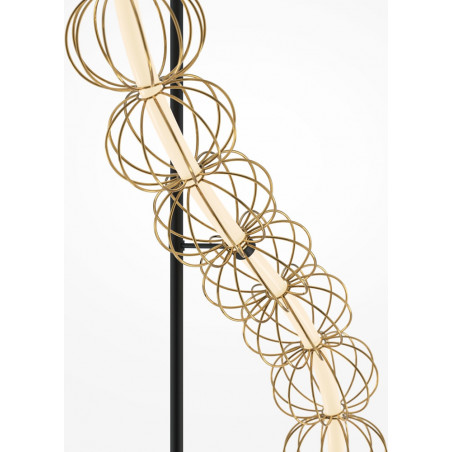 Lampa podłogowa druciane kule glamour Golden Cage LED złota Maytoni