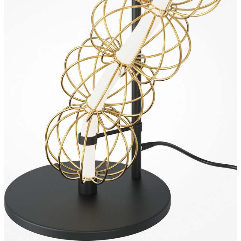Lampa podłogowa druciane kule glamour Golden Cage LED złota Maytoni