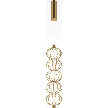 Lampa wisząca druciane kule glamour Golden Cage LED 13,9cm złota Maytoni