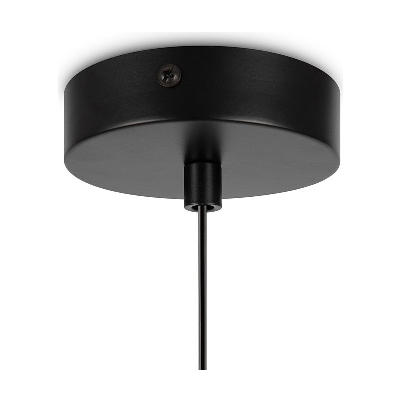 Lampa wisząca szklana kula Basic Form 15cm biało-czarna Maytoni