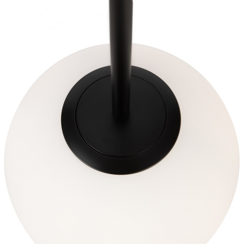 Lampa wisząca szklana kula Basic Form 15cm biało-czarna Maytoni