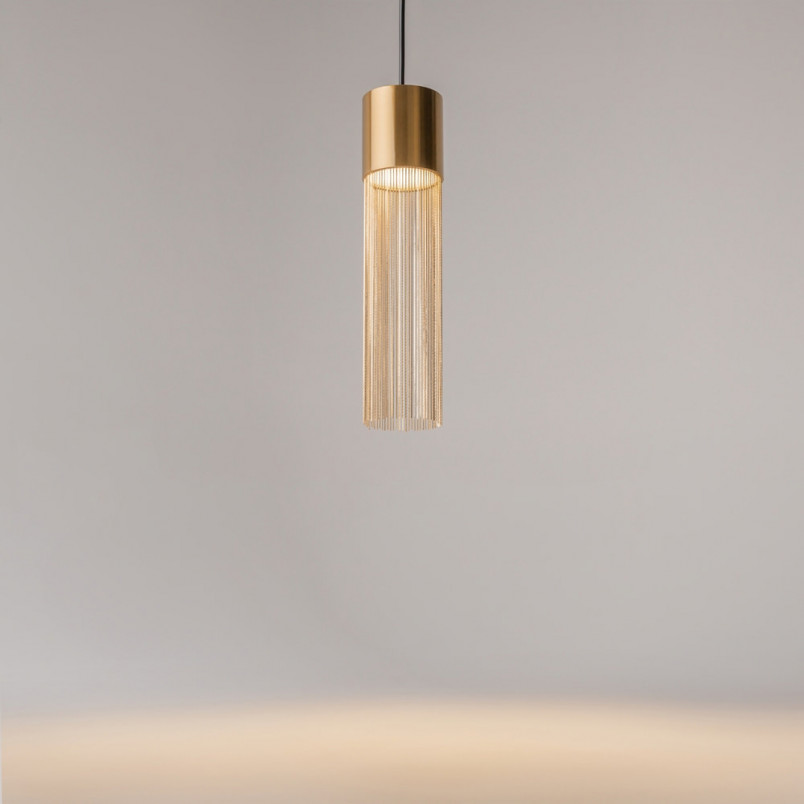 Lampa wisząca dekoracyjna glamour Imaginary LED 8cm złota Maytoni