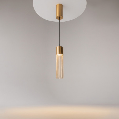 Lampa wisząca dekoracyjna glamour Imaginary LED 8cm złota Maytoni