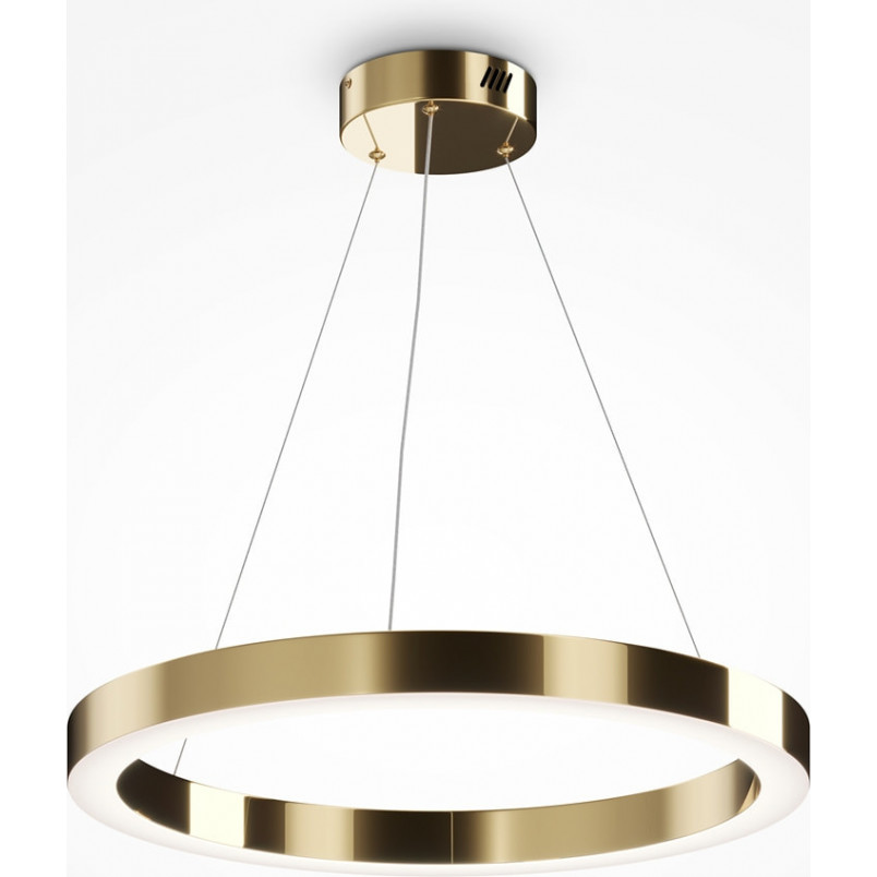 Lampa wisząca okrąg Saturno LED 60cm mosiężna Maytoni