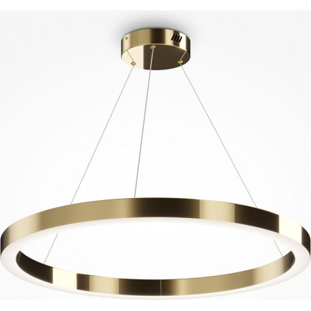 Lampa wisząca okrąg Saturno LED 80cm mosiężna Maytoni