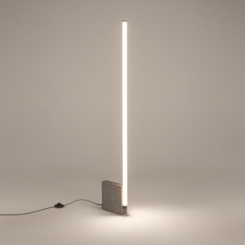 Lampa podłogowa na betonowej podstawie Solid LED 3000K 128,2cm Maytoni Lampa podłogowa na betonowej podstawie Solid LED 3000K 128,2cm Maytoni