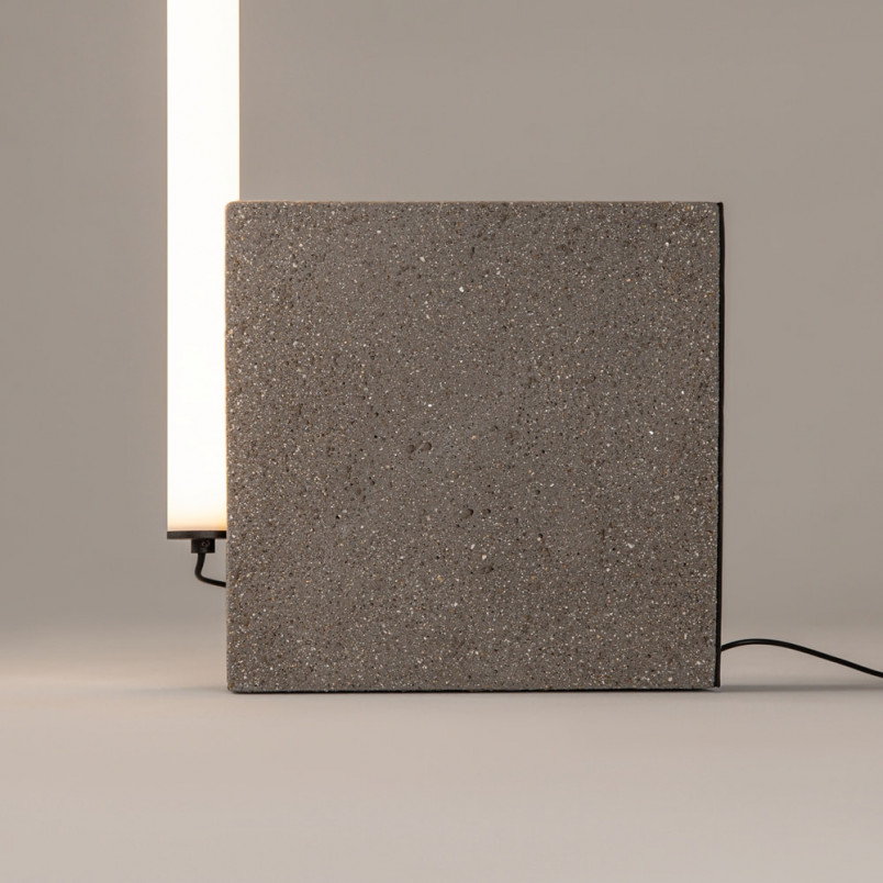 Lampa podłogowa na betonowej podstawie Solid LED 3000K 128,2cm Maytoni