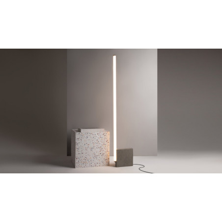 Lampa podłogowa na betonowej podstawie Solid LED 3000K 128,2cm Maytoni