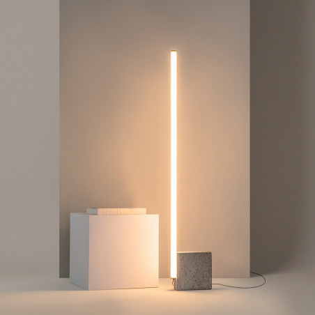 Lampa podłogowa na betonowej podstawie Solid LED 3000K 128,2cm Maytoni