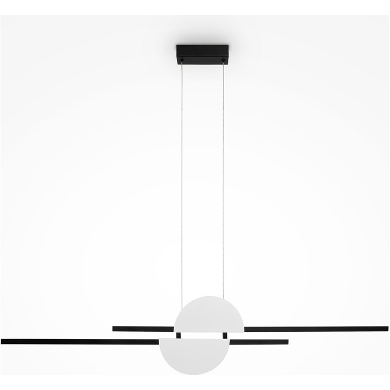 Lampa wisząca podłużna Skyline LED 110cm czarno-biała Maytoni