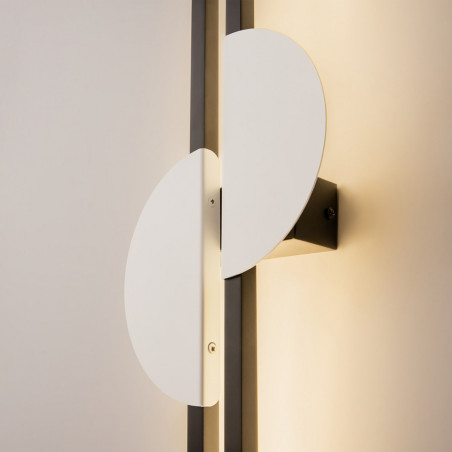 Kinkiet pionowy podwójny Skyline II LED H79cm 4000K czarno-biały Maytoni