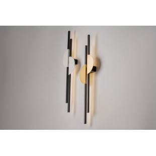 Kinkiet pionowy podwójny Skyline II LED H79cm 4000K czarno-biały Maytoni
