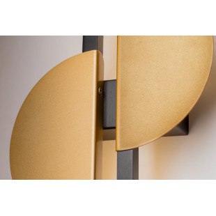 Kinkiet pionowy podwójny Skyline II LED H79cm 4000K czarno-mosiężny Maytoni