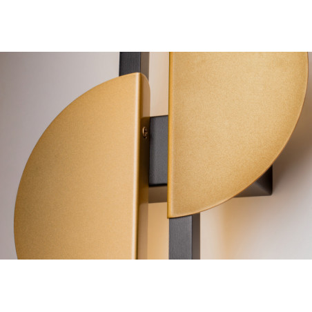 Kinkiet pionowy podwójny Skyline II LED H79cm 4000K czarno-mosiężny Maytoni