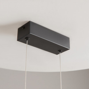 Lampa wisząca podłużna Skyline LED 110cm czarno-mosiężna Maytoni