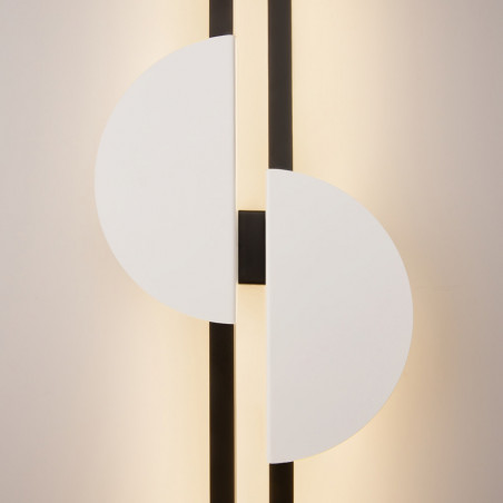 Kinkiet pionowy podwójny Skyline LED H79cm 4000K czarno-biały Maytoni