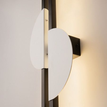 Kinkiet pionowy podwójny Skyline LED H79cm 4000K czarno-biały Maytoni