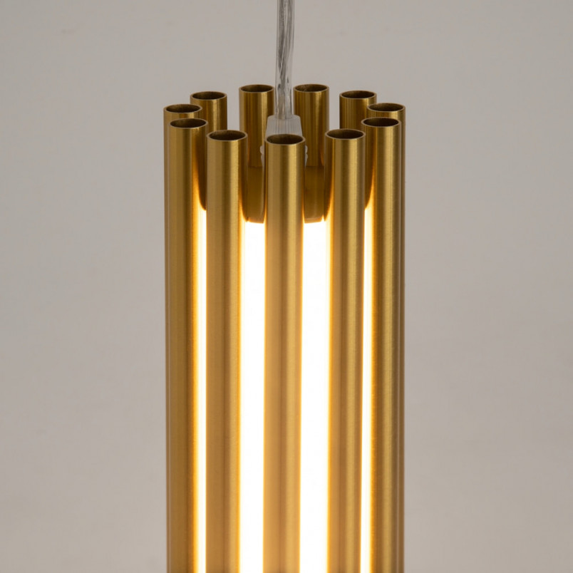 Lampa wisząca modern Sonata LED 8cm mosiężna Maytoni