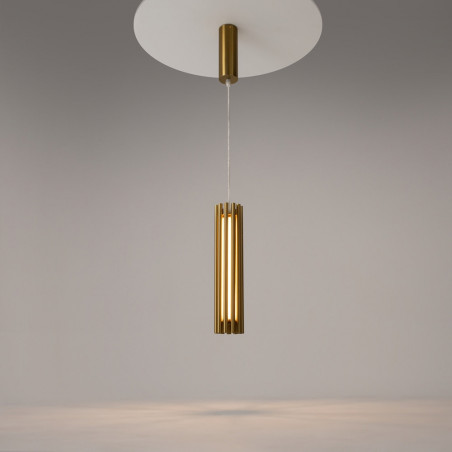 Lampa wisząca modern Sonata LED 8cm mosiężna Maytoni
