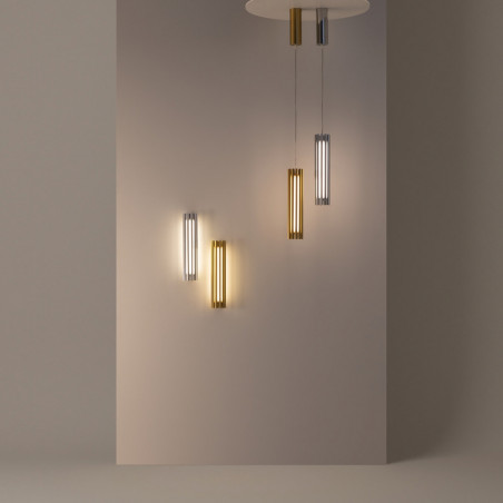 Lampa wisząca modern Sonata LED 8cm mosiężna Maytoni