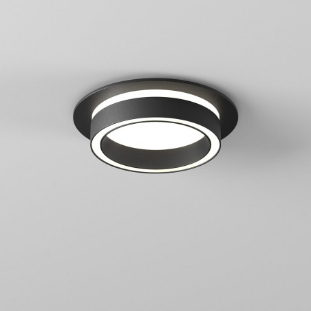 Lampa podtynkowa spot Orlo LED 10,5 cm czarna Maytoni