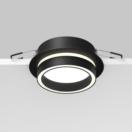 Lampa podtynkowa spot Orlo LED 10,5 cm czarna Maytoni